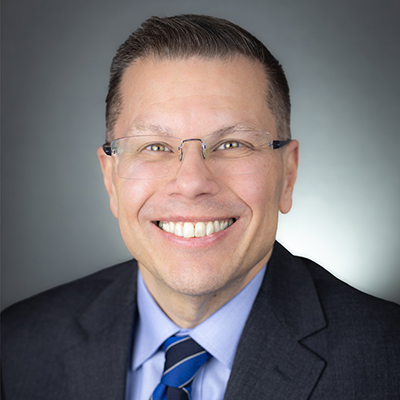 Headshot of Dr. Toby Arquette, 19th president of Columbia College.