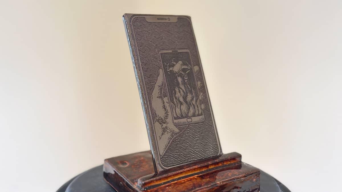 Artwork by Adams Puryear displayed in the Greg Hardwick Gallery.