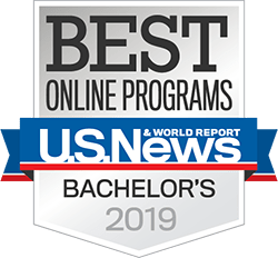 U.S. News and World Report Best Online Programs - Bachelor's Award 2019