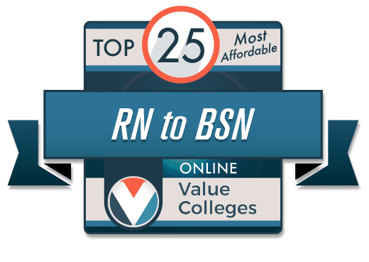 One of the Top 25 Most Affordable Online RN to BSN Nursing Programs